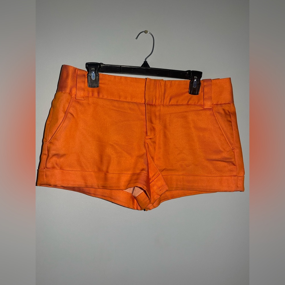Alice + Olivia High Waist Orange Shorts